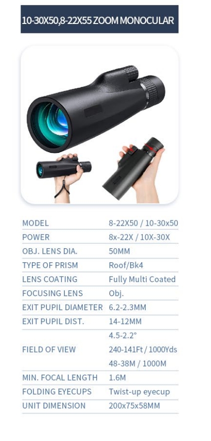 8-22X50Monocular 8-22x50-monocular